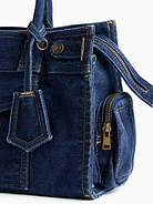Image number 7 showing, Denim Five Pocket Satchel