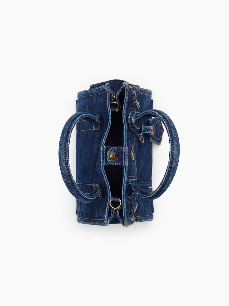 Image number 6 showing, Small Denim Five Pocket Tote