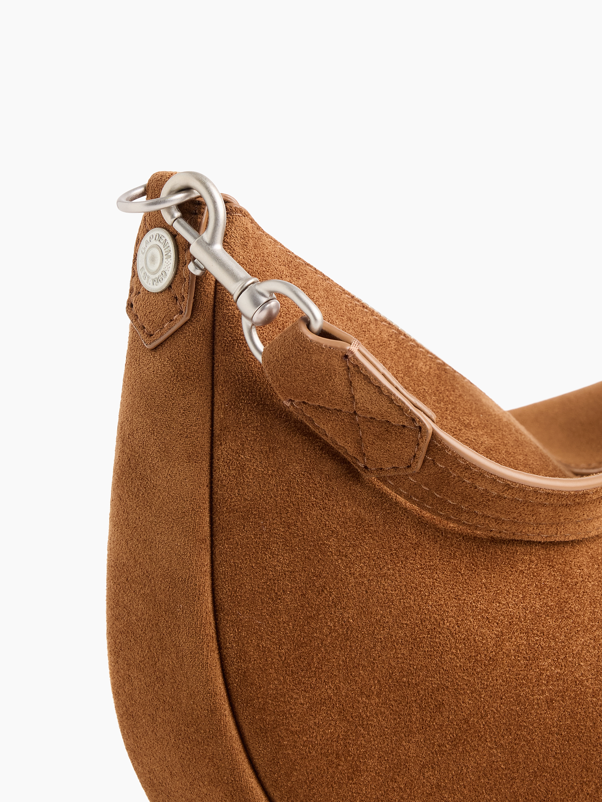 Image number 4 showing, Vegan Suede Crescent Bag