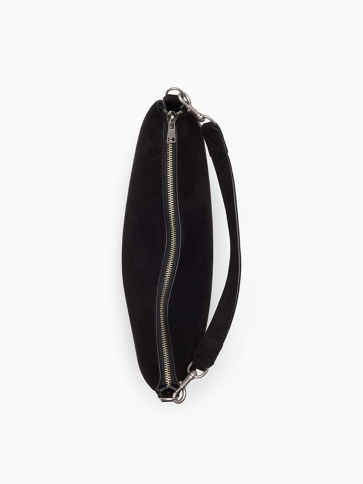 Image number 5 showing, Vegan Suede Crescent Bag