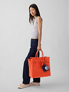 Image number 2 showing, Large Canvas Five Pocket Tote