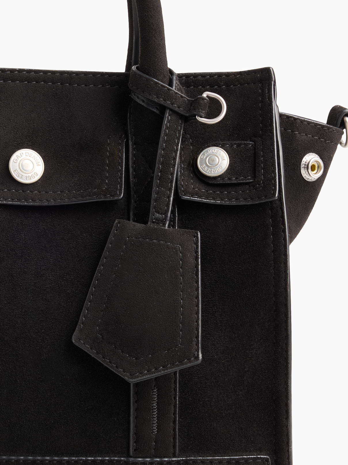 Image number 6 showing, Small Vegan Suede Five Pocket Tote