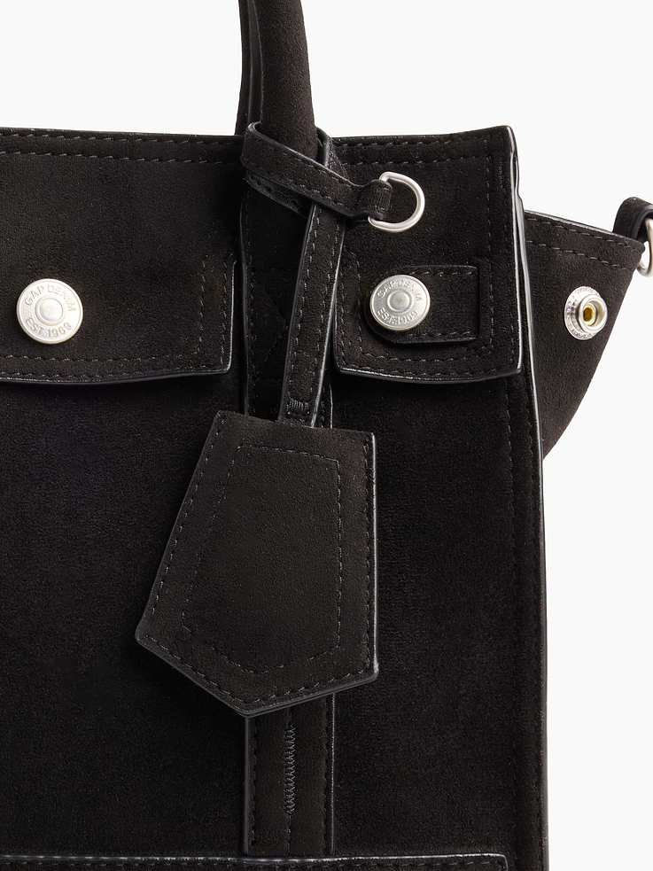 Image number 6 showing, Small Vegan Suede Five Pocket Tote