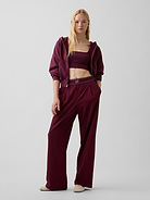 Image number 6 showing, GapFit Pleated Easy Logo Pants