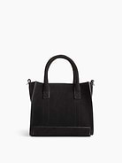 Image 4 of 7, Mini Vegan Suede Five Pocket Tote