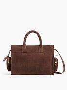 Image number 4 showing, Vegan Suede Five Pocket Satchel