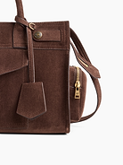 Image number 6 showing, Vegan Suede Five Pocket Satchel