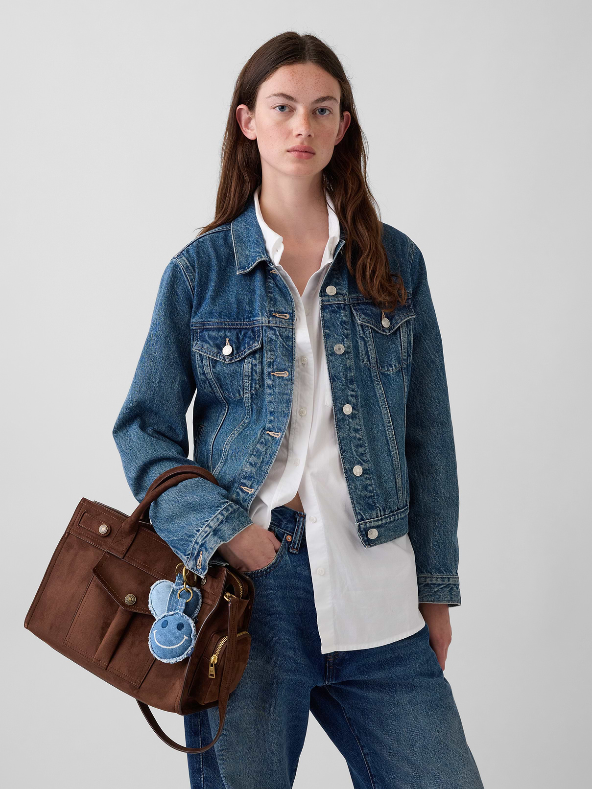 Image number 2 showing, Vegan Suede Five Pocket Satchel