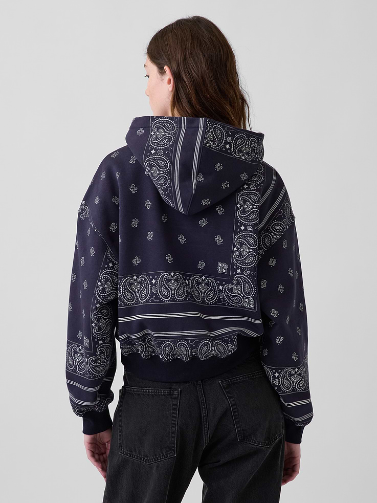 Image 3 of 7, VintageSoft Oversized Crop Hoodie