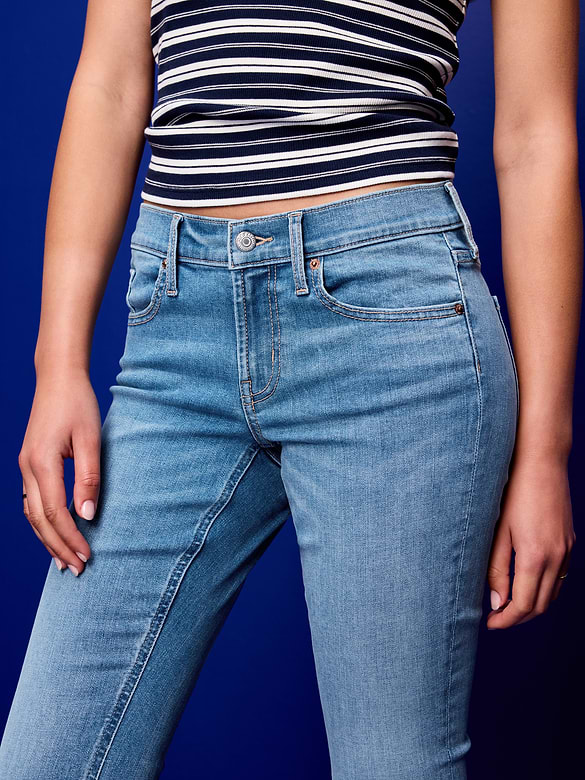 Low-Rise Boot-Cut Jeans