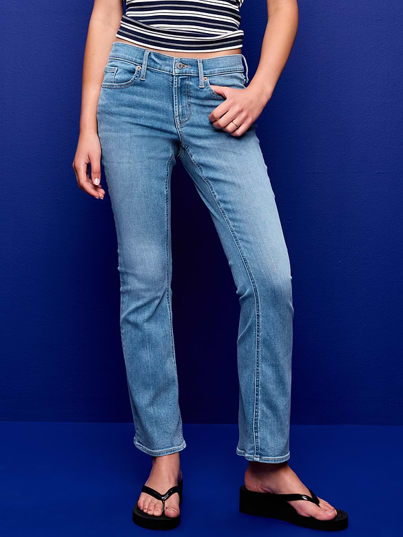 Low-Rise Boot-Cut Jeans