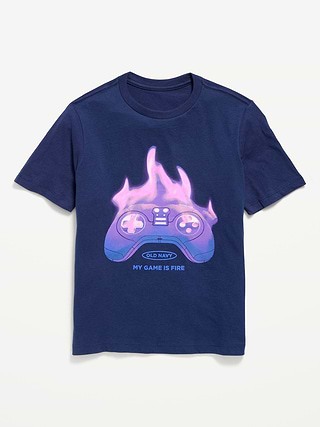 Image number 1 showing, Short-Sleeve Logo-Graphic T-Shirt for Boys