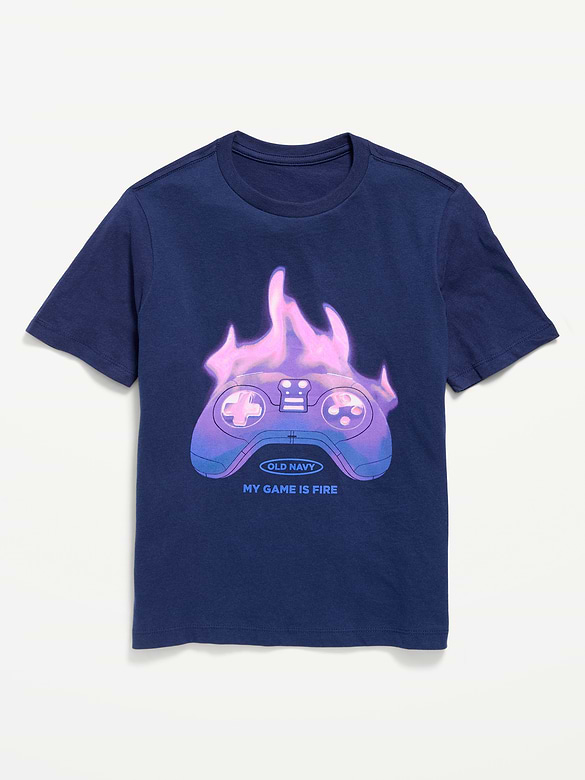 Short-Sleeve Logo-Graphic T-Shirt for Boys