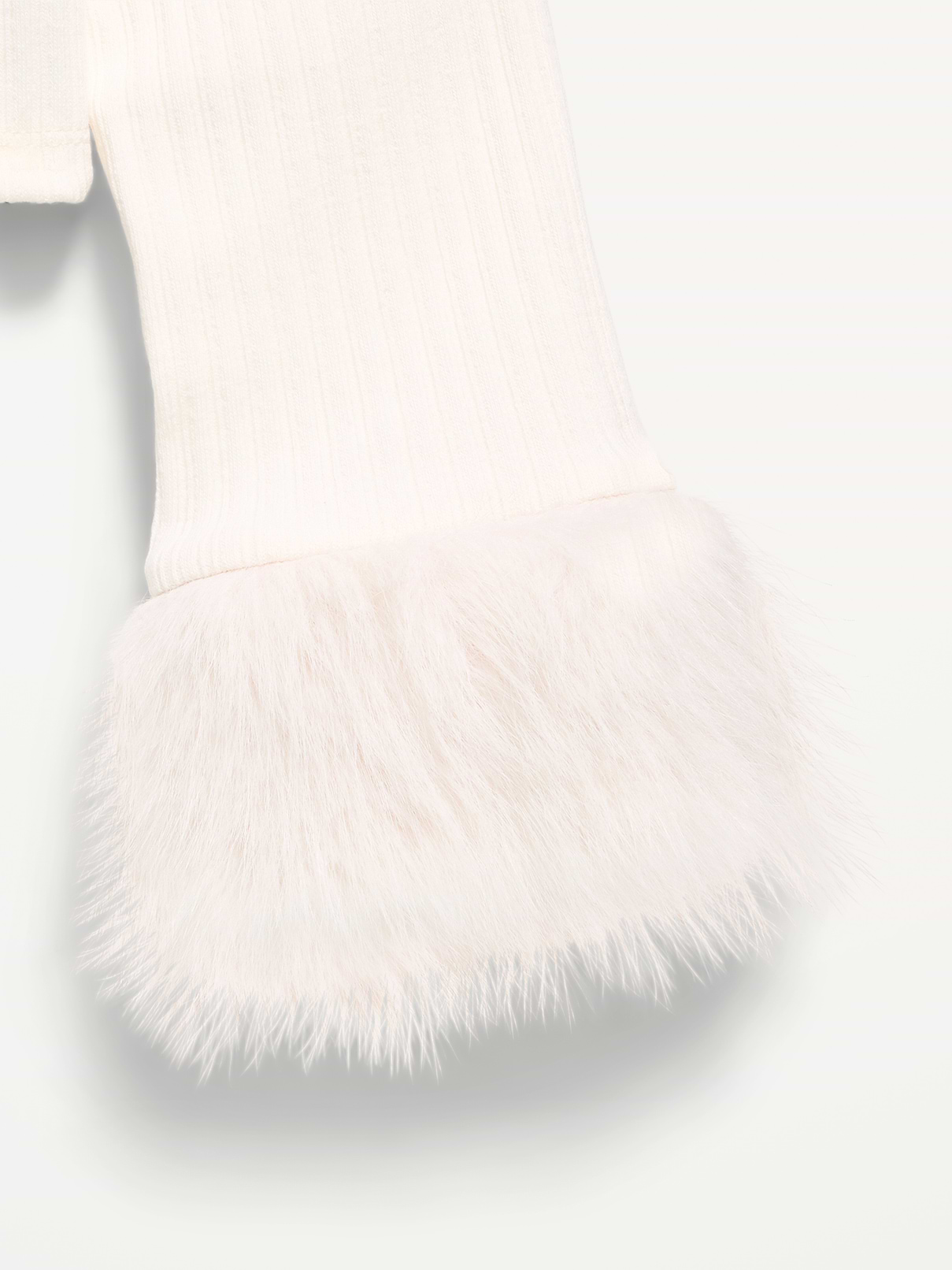 Image 4 of 4, Cropped Faux-Fur Cuff Cardigan Sweater for Girls