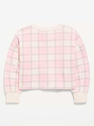 Image 3 of 4, CozePlush Waffle Knit Henley Top for Girls