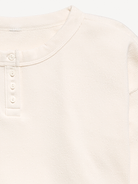 Image 2 of 2, CozePlush Waffle Knit Henley Top for Girls