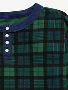 Image 2 of 2, CozePlush Waffle Knit Henley Top for Girls