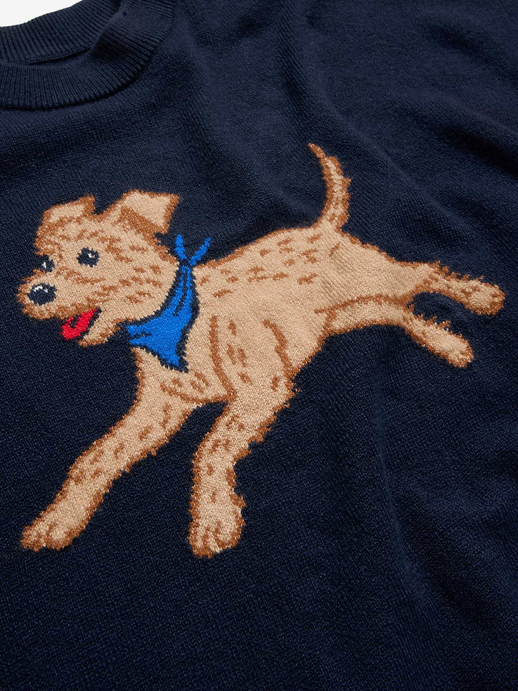 Image 5 of 5, Loose Cozy Crew-Neck Sweater