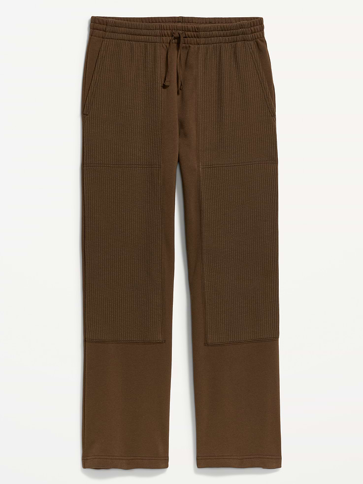 Image 6 de 6, Pantalon utilitaire coupe généreuse en tricot gaufré