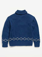 Image 3 of 3, Oversized Full-Zip Cardigan Sweater for Boys