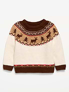 Image 2 of 3, SoSoft Oversized Fair Isle Sweater for Toddler Boys
