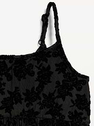 Image 3 of 3, Sleeveless Fit and Flare Floral Velour Dress for Girls