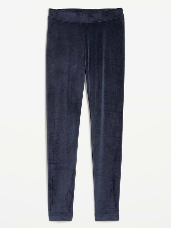 High-Waisted Velour Leggings for Women