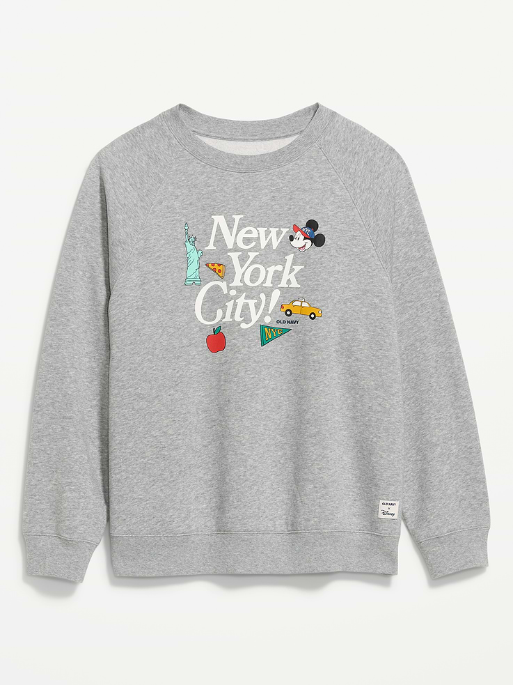 Image 8 of 9, Old Navy x Disney Oversized Raglan Sweatshirt for Women
