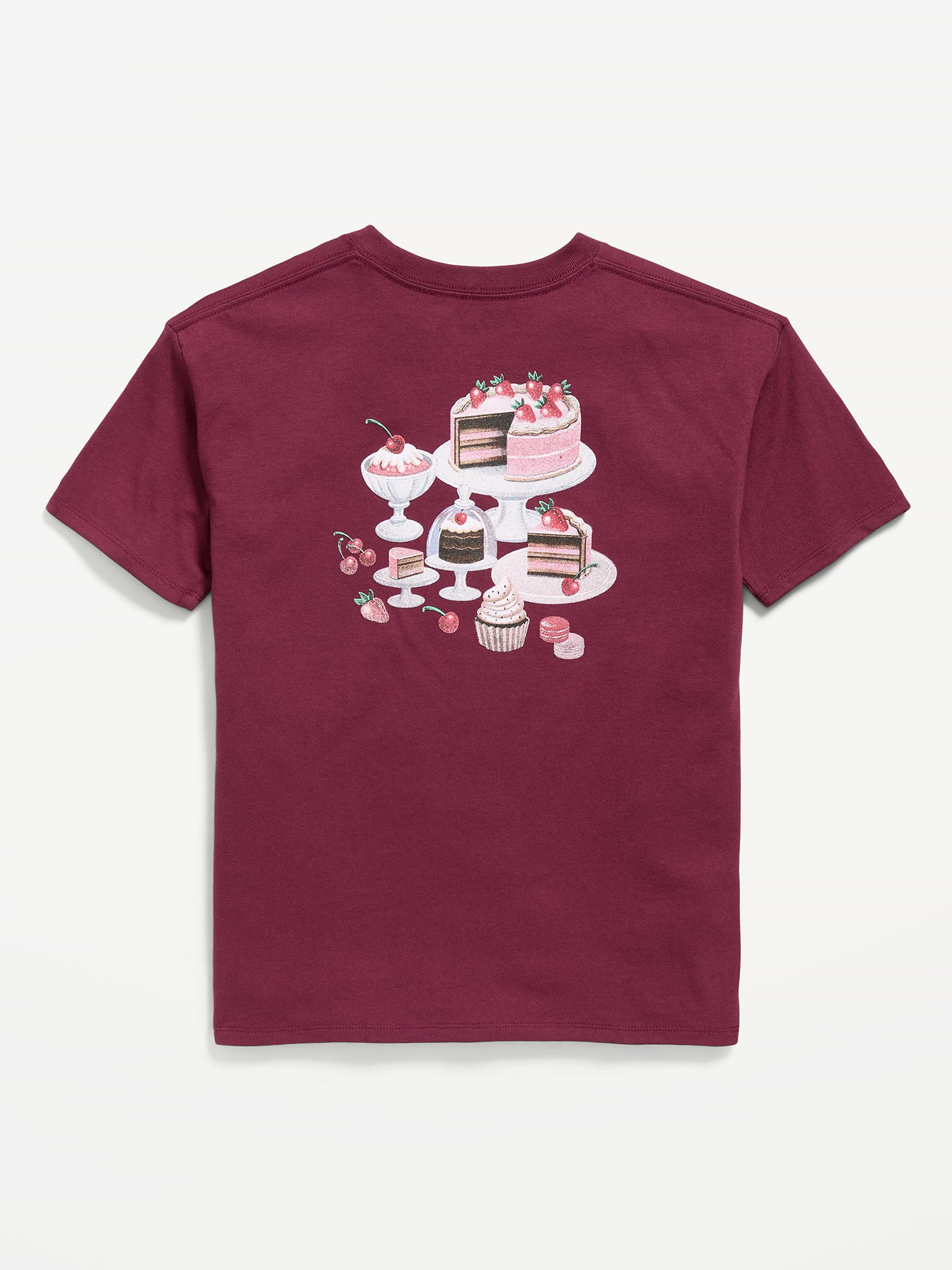 Image 2 of 2, Oversized Short-Sleeve Graphic Tunic T-Shirt for Girls