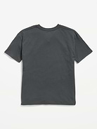 Image 2 of 2, Oversized Short-Sleeve Graphic Tunic T-Shirt for Girls