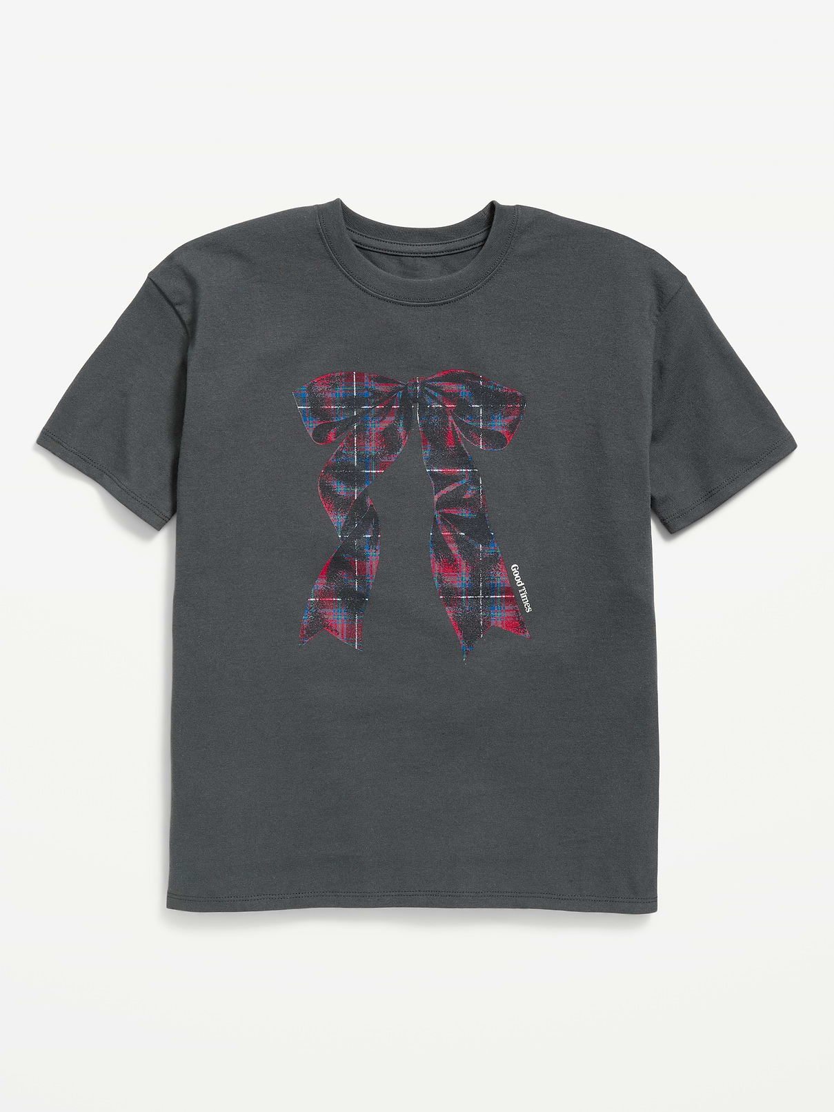 Image 1 of 2, crew neck, short sleeves, drop shoulders, graphic at front, Product #1184523