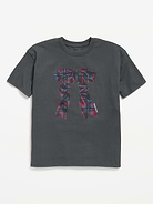 Image 1 of 2, crew neck, short sleeves, drop shoulders, graphic at front, Product #1184523