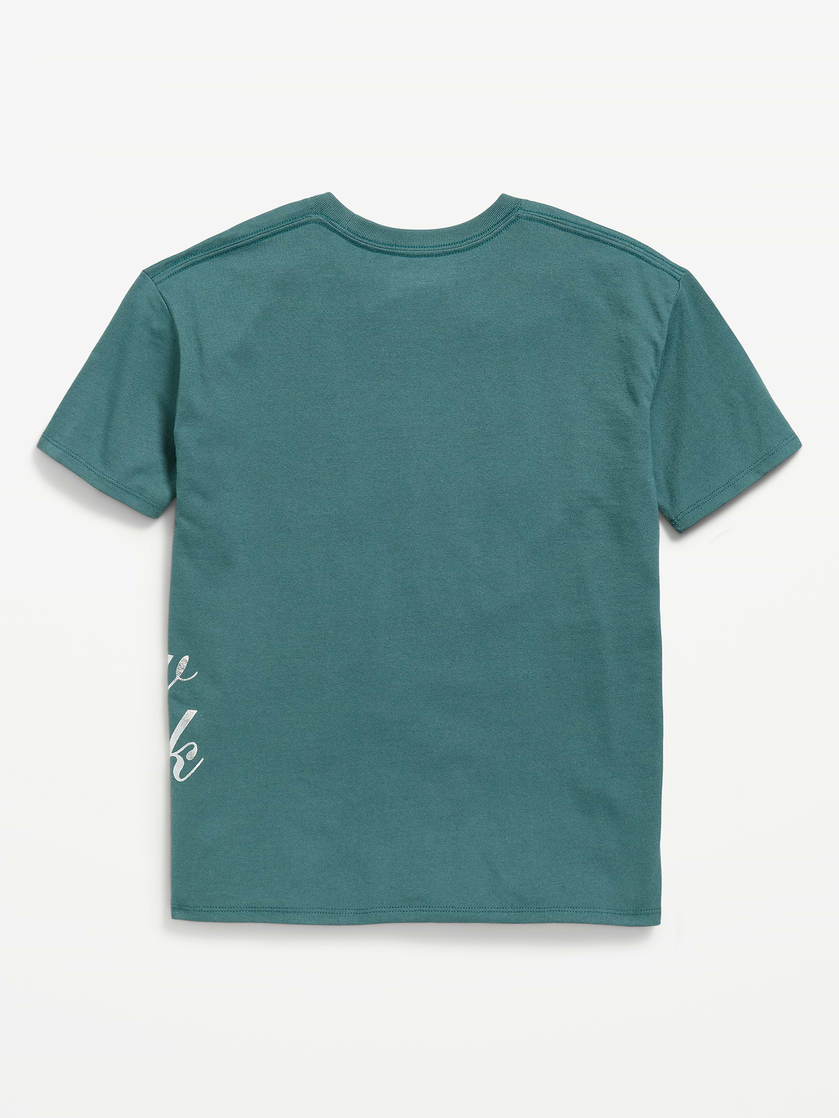 Image 2 of 2, Oversized Short-Sleeve Graphic Tunic T-Shirt for Girls