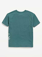 Image 2 of 2, Oversized Short-Sleeve Graphic Tunic T-Shirt for Girls