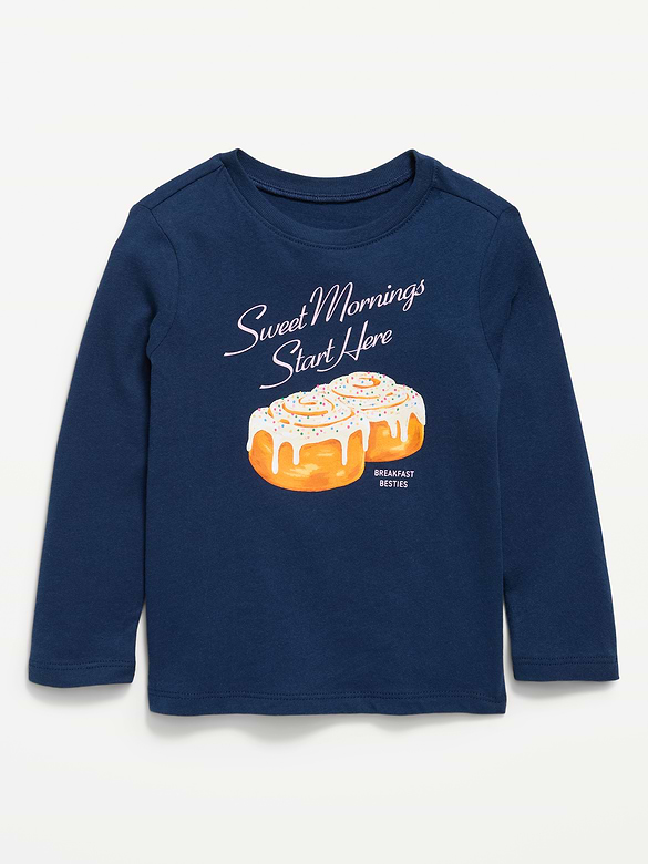 Long-Sleeve Graphic T-Shirt for Toddler Girls