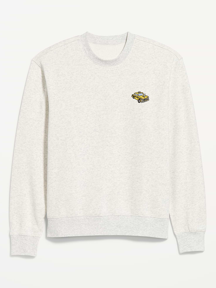 Image 4 of 4, Oversized Logo Graphic Crew-Neck Sweatshirt