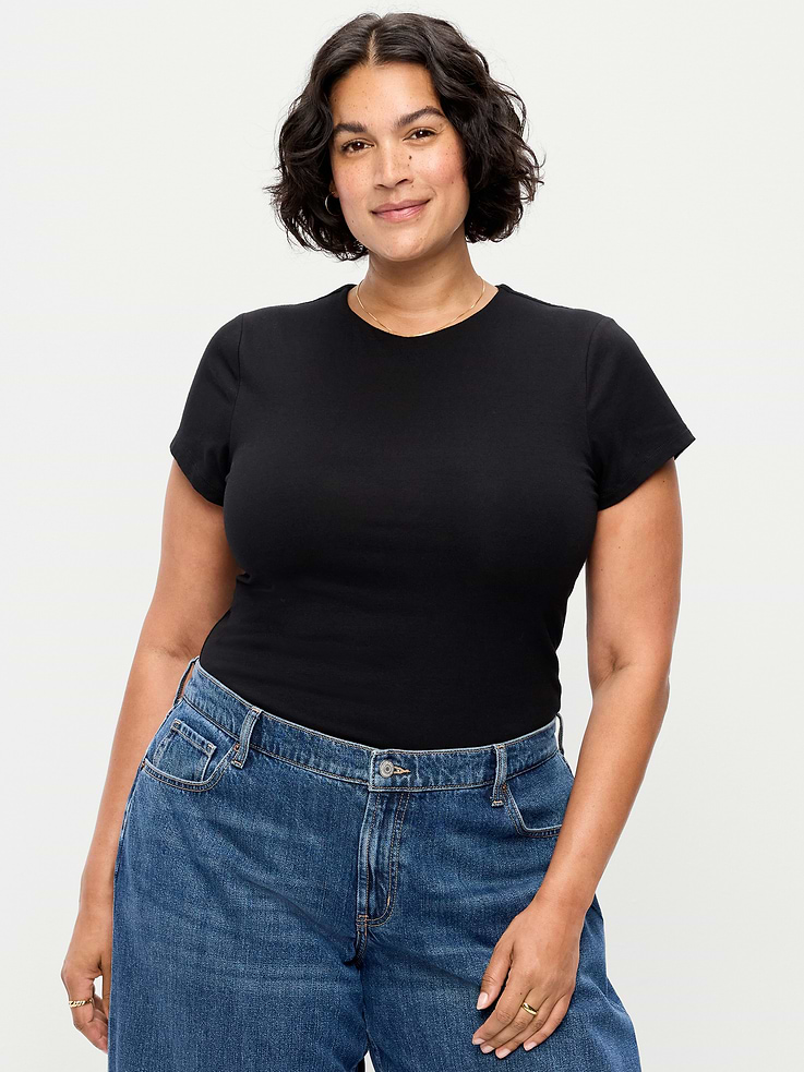 Image 6 of 7, Hug Double-Layer Short-Sleeve Top