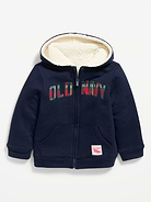 Image 1 of 1, built-in hood, long sleeves, hand-warming pockets, logo graphic, cozy sherpa lining, Product #1186704