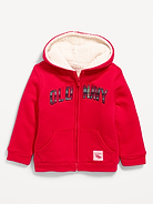 Image 1 of 2, built-in hood, long sleeves, hand-warming pockets, logo graphic, cozy sherpa lining, Product #1186704