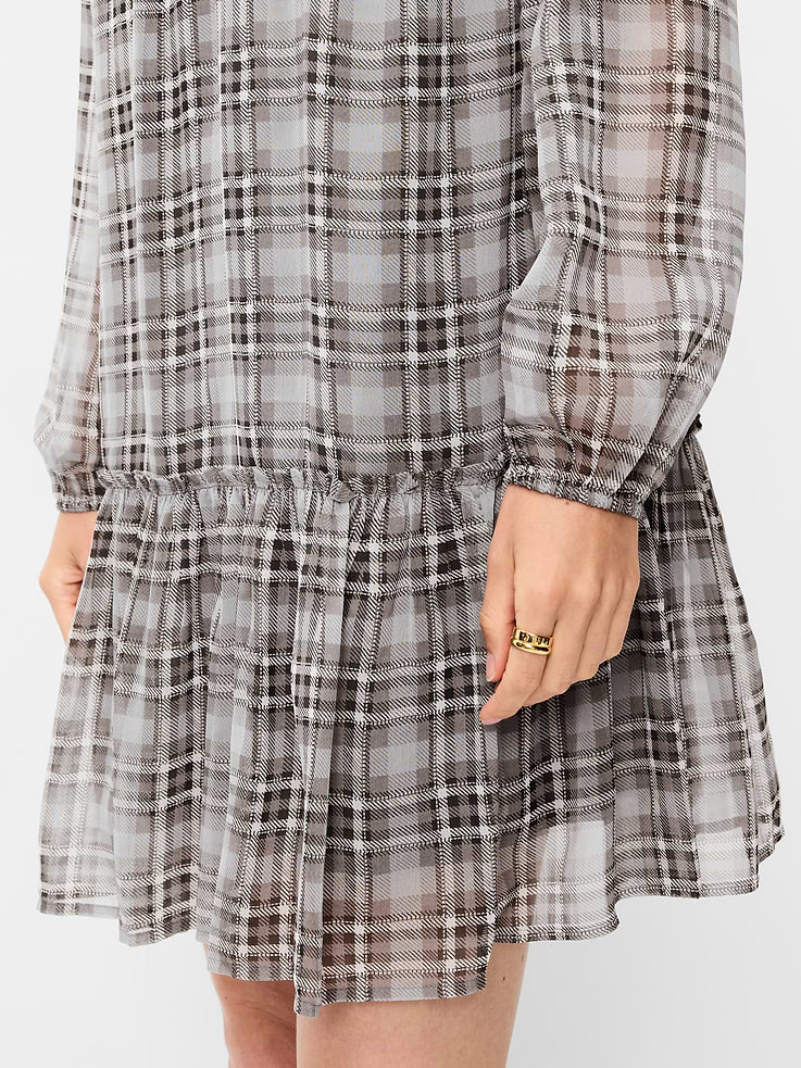 Image 5 of 9, Chiffon Ruffle Swing Mini Dress