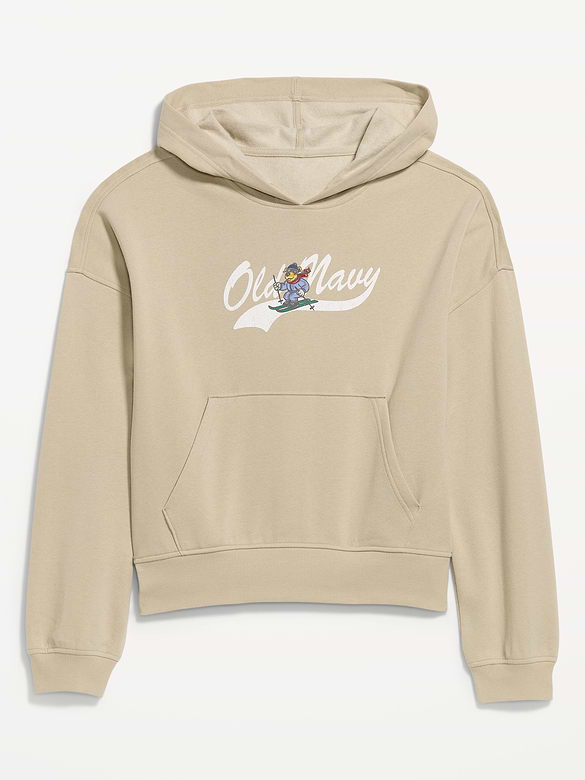 Oversized Pullover Logo Hoodie Sweatshirt