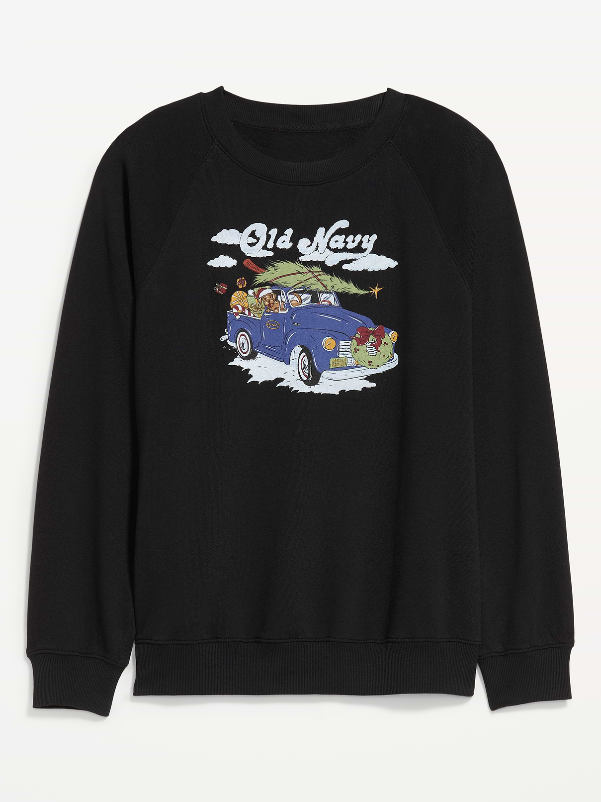 Image 1 of 3, SoComfy. The perfect-weight, never-taking-this-off fleece., crew neck, long raglan sleeves, rib-knit trim, pullover style, Product #1186788