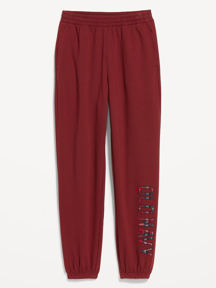 Image 7 of 7, High-Waisted Cinched-Ankle Sweatpants