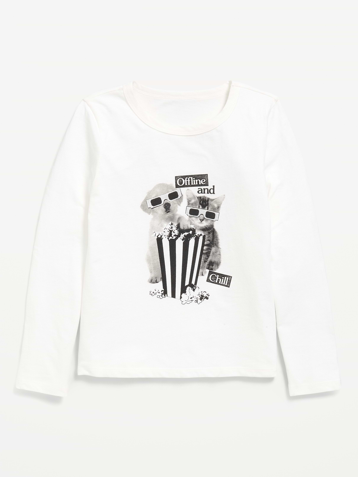 Image 1 of 1, crew neck, long sleeves, graphic at front, Product #1186767