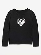 Image 1 of 1, crew neck, long sleeves, graphic at front, Product #1186767
