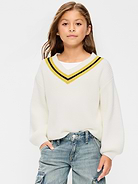 L'image numéro 1 présente Cardigan court encolure en V pour Fille