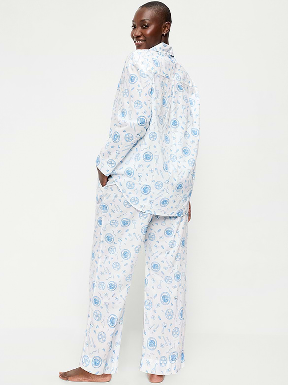 Poplin Pajama Pant Set