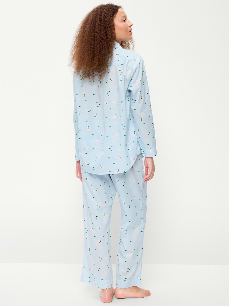 Image number 2 showing, Poplin Pajama Pant Set