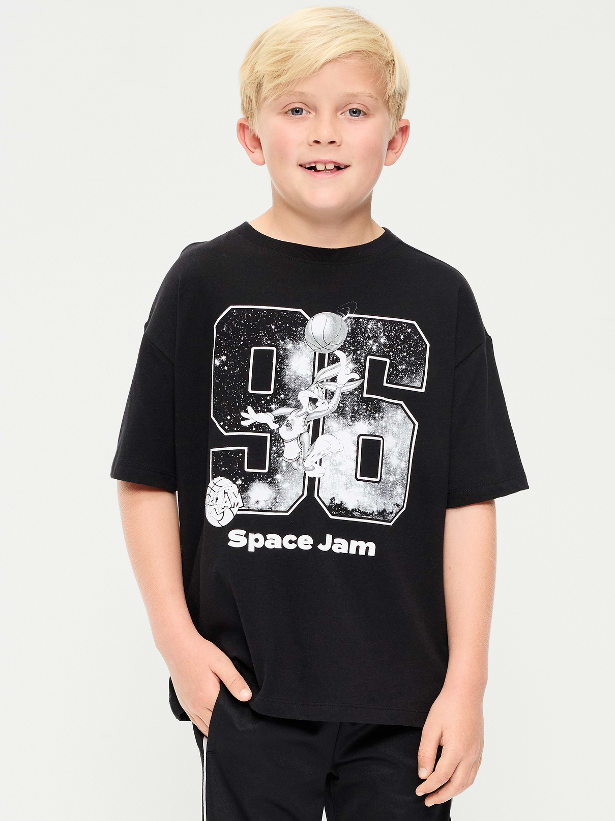 Space Jam™ Oversized Gender-Neutral Graphic T-Shirt for Kids