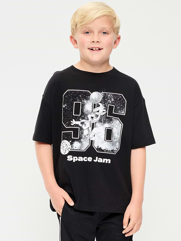 Space Jam™ Oversized Gender-Neutral Graphic T-Shirt for Kids